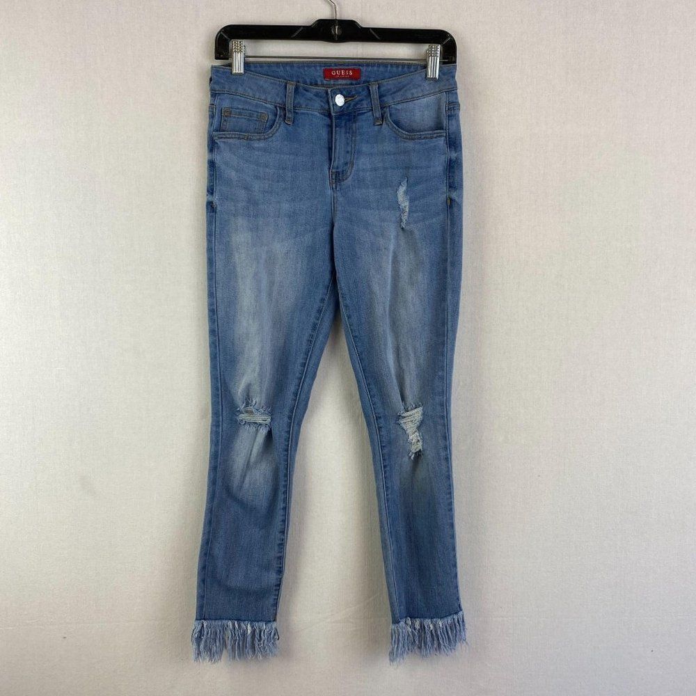 GUESS Ripped And Raw Skinny Jeans